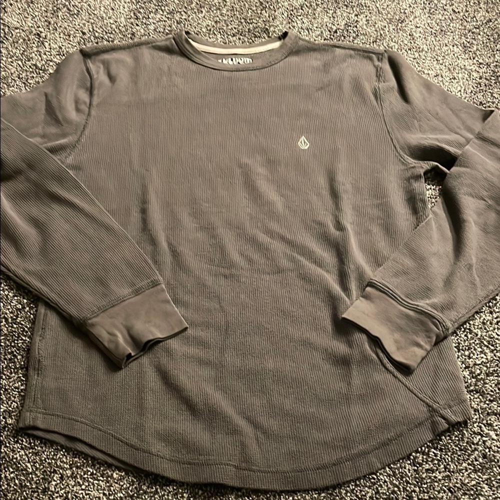 Volcom Gray Long Sleeve Shirt